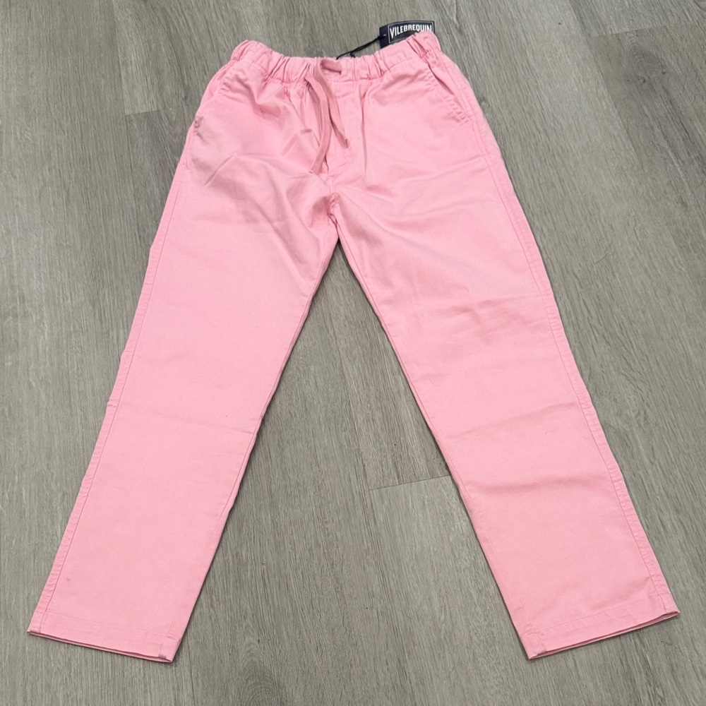 NWT Vilebrequin Bubblegum Pink Drawstring Trousers
